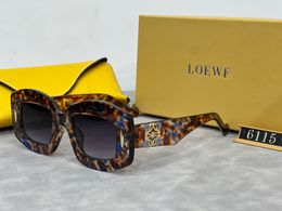 Loewf Sunglasses Womens Square Frame Metal Sheet Mens Cycling