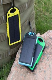 Solar 12000mAh power bank Portable Panel Dual USB Battery Pack Charger Charging LED For iphone5 6 7 8 X7559351