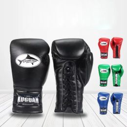 Guanti da boxe professionisti Guanti da combattimento gratuiti per uomini Donne di alta qualità Muay Thai MMA Boxing Attrezzatura