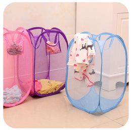 Folding Laundry Sorter Hamper Washing Clothes Basket Storage Organizer Collapsible for Storage Pop-Up Clothes Hampers C464