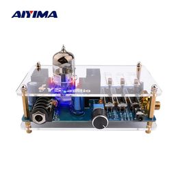 Amplifier AIYIMA 3.5mm 6N11 Tube Headphone Amplifier Audio Stereo Class A Mini Pre Amp Headphones Preamp With Tone Control Board