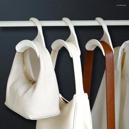 Hangers 5 PCs Plastic Handbag Hanger Bag Hat Scarf Storage Organisers Wardrobe Closet Rack Home Organisation