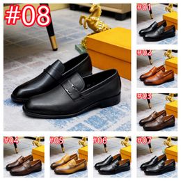 40Model Size 6 To 11 Luxurious Men Designer Dress Shoes Genuine Calf Leather Oxford Shoes for Men Wingtip Brogue Comfortable Mens Formal Shoes Male