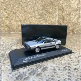Electric/RC Car Diecast 1 43 Scale LANCIA Subclassical Old Car Beta Montecarlo Alloy Car Model Toys for Boys 18 Year Display Collection GiftL231223