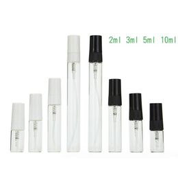 2ml 3ml 5ml 10ml Perfume Bottles Glass Spray Bottles Perfume Dispenser Empty Portable mini Travel Spray Bottle Sample Refillable Mist Bottles Clear Glass Test Vials