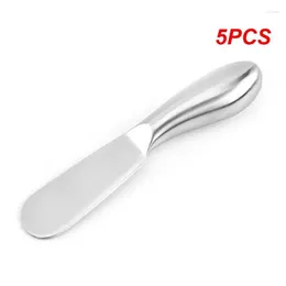 Knives 5PCS Polish Stainless Steel Butter Cutter Knife Dessert Cheese Slicer Bread Toast Jam Spreaders Cream Kitchen