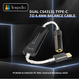 Mixer TempoTec Sonata E44 USB DAC Headphone Amplifier Type C To 4.4MM Balance 2*CS43131 AMP DSD256(Native) For Android Phone PC MAC