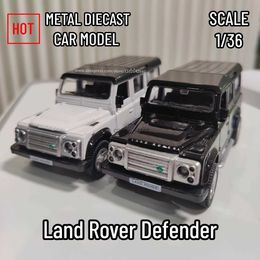 Electric/RC Car 1 36 Car Model Land Rover Defender Scale Metal Diecast Replica Home Office Miniature Art Vehicle Hobby Decoration Kid Boy ToyL231223
