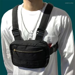 Men's T Shirts 2023 Mini Men Chest Rig Streetwear Outdoor Sports Waist Bag Military Climbing Shoulder Phone Money Belt Tactical