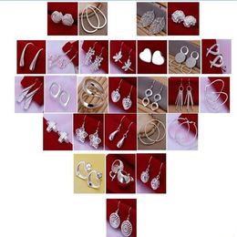 New mixed 50pair Lady girl earring 925 sterling silver Jewellery factory Fashion Jewellery Manufacturer 995225z