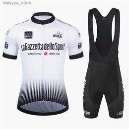 Cycling Jersey Sets Tour De Italy D'ITALIA Pro Anti-UV Cycling Jersey Set Mountian Bicycle Cycling Sportswear MTB Bike Cycling Clothing Suit For Men