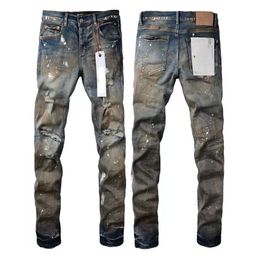 Mens Jeans designer Chao brand light blue jeans mens spring Slim small straight embroidery stretch casual pants Feet Micro Elastic Jeans Hip-hop Zipper Hole