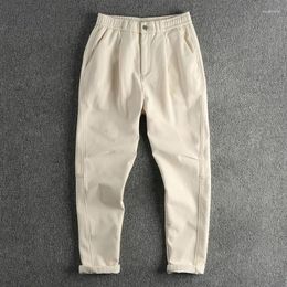 Men's Pants 2023 Woven Cotton Work Clothes Casual For Three-dimensional Cut Loose Tapered Youth 619