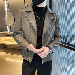 Men's Jackets Fashionable And Trendy High-end Leather Jacket