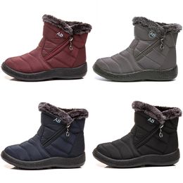 designer warm ladies snow boots light cotton women shoes black red blue grey winter ankle booties outdoor soft sports sneakers trainers