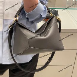 Top Designer Bag Women's Single Shoulder Crossbody handbag High quality leather patchwork tote bag Cowhide handheld large capacity luxury geometry bag