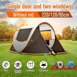 Shelters 23 People Throw Tent Outdoor Automatic Tents Double Layer Waterproof Camping Hiking Tent 4 Season Outdoor Large Family Tents