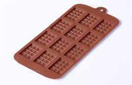 Silicone Mold 12 Even Chocolate Mold Fondant Molds DIY Candy Bar Mould Cake Decoration Tools Kitchen Baking Accessories6969580