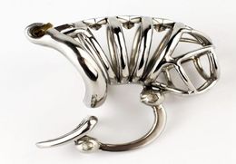 Unique Design Male Chastity Device Stainless Steel Chastity Cage BDSM Sex Toys For Men Chastity Belt Peins Lock9040749