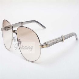 Factory Outlet New Large Sunglasses Stylish Casual Men & Women Diamond Metal Legs Sunglasses 566 Advanced Sunglasses Size 61-16-209E