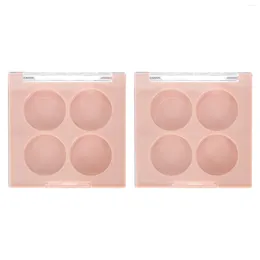 Storage Bottles 2Pcs Empty Blusher Lipstick Eyeshadow Trays Cosmetics Sub Package