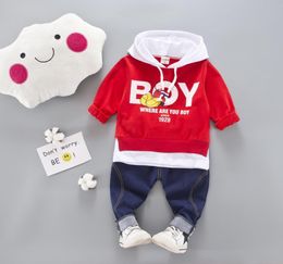 Fashion baby boy clothes set 2PCS Letter Print Top ClothesLong Pants Winter clothes for baby toddler boys clothing3552336