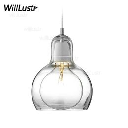 Mega Bulb SR2 pendant light suspension lamp modern And tradition clear smoke amber glass lighting el restaurant dinning room li302e