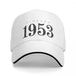 Ball Caps Vintage 1953 (Antique Black) 70th Birthday Gift Baseball Cap Designer Hat Hip Hop Horse Women's Men's