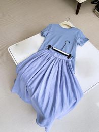 Work Dresses Short-sleeved Top High Waist Skirt Suit Design Straight Silhouette Casual Fashion 2023 Summer Style 0320