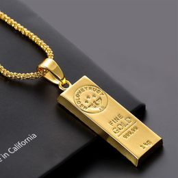 Engraving Personalized Square Bar Custom Name Necklace Hip Hop Necklace Stainless Steel Pendant Necklace Women Men Gift258k