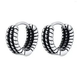 Hoop Earrings Mprainbow Men Retro Chain Huggie For Boys Waterproof Stainless Steel Stylish Round Earring Gifts To Boyfriend BFF