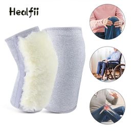 Accessories Wool Knee Pads Keep Warm Old Cold Legs In Autumn And Winter Thickened Fur Allinone Cashmere Cold Wind Male And Female Elderly