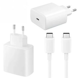 Type C Adapter Fast Charging PD 45W Super Fast Type C Chargers for Samsung S21 S22 S23 Ultra TA845 USB-C Power Adapter 5A type-C cable PD wall Chargers factory direct sales