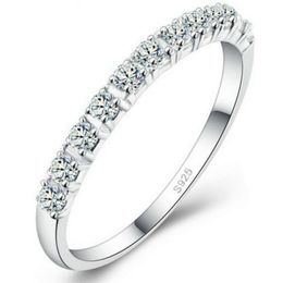 New Design Band Rings Wedding Rings Women 925 Sterling Silver Simulated Diamond Ring Jewelry266l