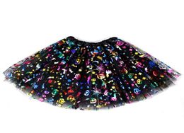 Skirts Halloween Baby Girls LED Light Pettiskirt Tutu Skirt Pumpkin Print Toddler Kids Clothes Little Girl Birthday Christmas Plea2416577