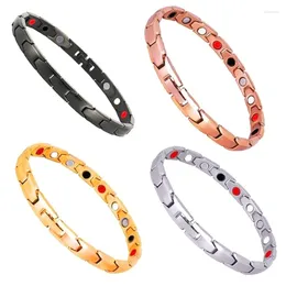 Link Bracelets Energy Magnetic Bracelet Fashion Therapeutic Healthy Magnet For Women Weight Loss Therapy Jewelry Gift