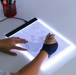 Gadget A4 Digital USB Drawing Tablet LED Graphic Tablets Light Box Tracing Copy Board Electronic Art Writing Painting Table Pad DHL free