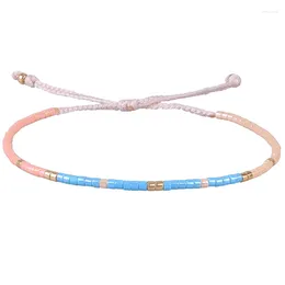 Strand KELITCH Blue Color Miyuki Seed Beads Bracelets Colorful Thin Rope Stack BOHO Beach Handmade Friendship