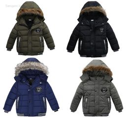 Baby boy thicken coat Boys039 Cottonpadded Clothes Winter warm Fashion children outwear clothing kids camouflage clothes drop 8888717