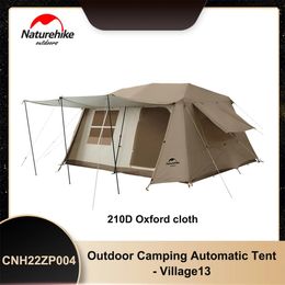Shelters Newest Naturehike Village13 Roof Automatic Tent CNH22ZP004 210D Polyester Oxford Cloth Coated With Silver Outdoor Camping Tents