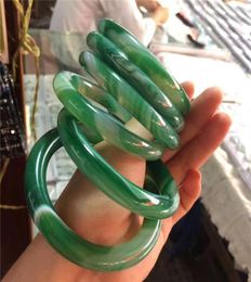 Supply Jewellery Jade Silk Jade Agate Jade Bracelet Cylindrical Womens Bangle9694522