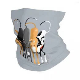 Scarves Pet Greyhounds Whippet Bandana Neck Cover Printed Greyhound Dog Mask Scarf Multifunctional Balaclava Fishing For Men Women