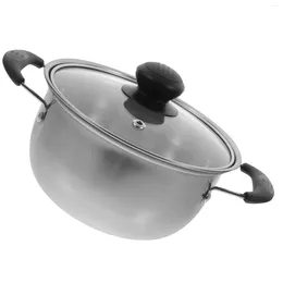 Double Boilers Pot Soup Cooking Stainless Steel Stock Lid Pan Pasta Kitchen Milk Cookware Saucepan Noodle Stew Noodles Stockpot Boiling