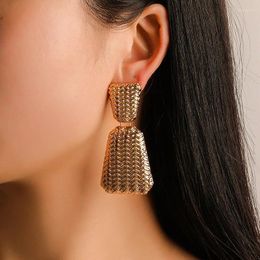Stud Earrings 2023 Fashion Jewelry Geometric For Women Silver/gold Color Statement Long Earring