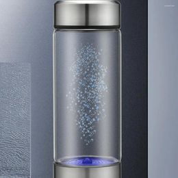 Wine Glasses Portable Hydrogen Water Ionizer Electrolyzed Bottle With Pem Spe Technology For Healthy