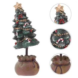 Christmas Decorations Tree Desktop Mini Pine Ornaments Xmas Slim Home Decorative Crafts Party Table