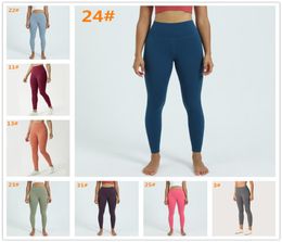 AAAAA Dupe costumes with Logo Naked Material Women yoga pants Sports Gym Wear Leggings High Waist Elastic Fitness Lady Overall Tights Workout2917639