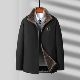Men's Jackets Fashion Thick Warm Bomber Jacket Coats Autumn Winter Fleece Lined Casual For Men Loose Clothing Parkas