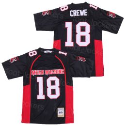 Movie 18 Paul Crewe Football Jersey Film Longest Yard Mean Hine Embroidery and Sewing Breathable College High School Pullover for Sport F
