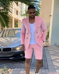 Men's Tracksuits 011 Pink Wedding Party Costume Clothing Casual Host Africa Suit Regular Fit Tuxedo 2 Peices Sets Jacket Pants